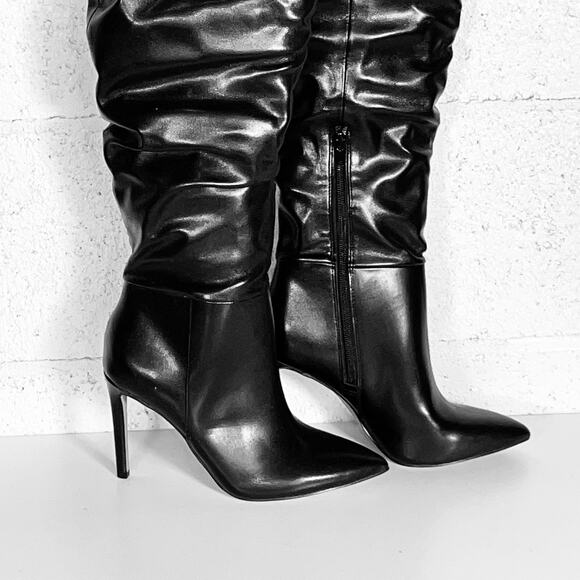 Inc Womens Black Slouch Iyonna Pointed Toe Stiletto Dress Boots 5.5 M - Picture 16 of 16